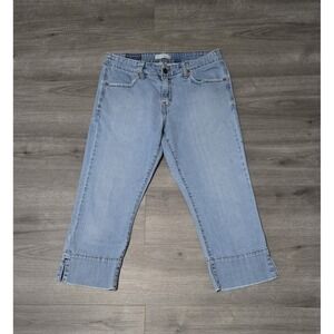 Levis Jeans Womens 8 Capri Straight Leg 515 Mid Rise Stretch Blue Denim Pants